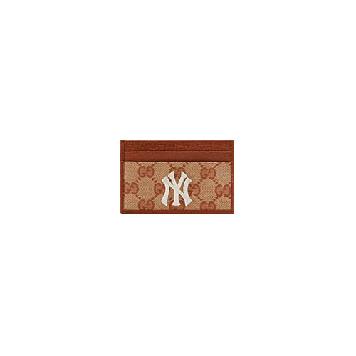 유럽직배송 구찌 뉴욕 양키스 패치 GG 카드 케이스 지갑 브릭 레드 GUCCI ORIGINAL GG CARD CASE 547793 9Y9ET 9573