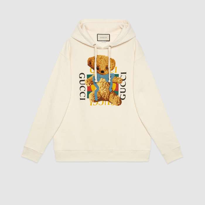 유럽직배송 구찌 GUCCI Oversize sweatshirt with Gucci logo and teddy bear 469251X9N179101
