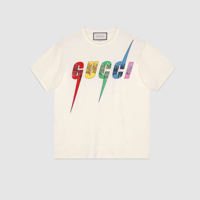 유럽직배송 구찌 GUCCI Oversize cotton T-shirt with Gucci Blade 539081XJA2H7136
