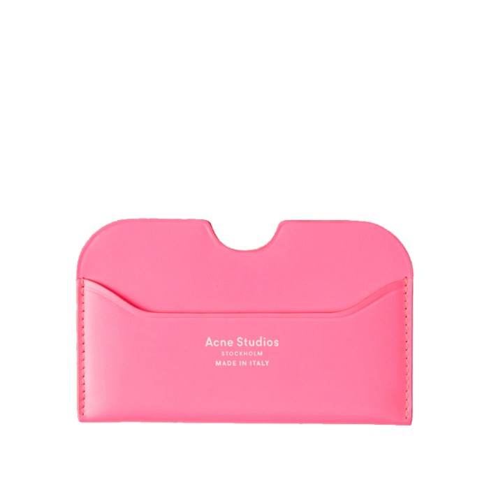 유럽직배송 아크네 스튜디오 카드 홀더 핑크 ACNE STUDIOS CARD HOLDER FLUO PINK FN-UX-SLGS000053