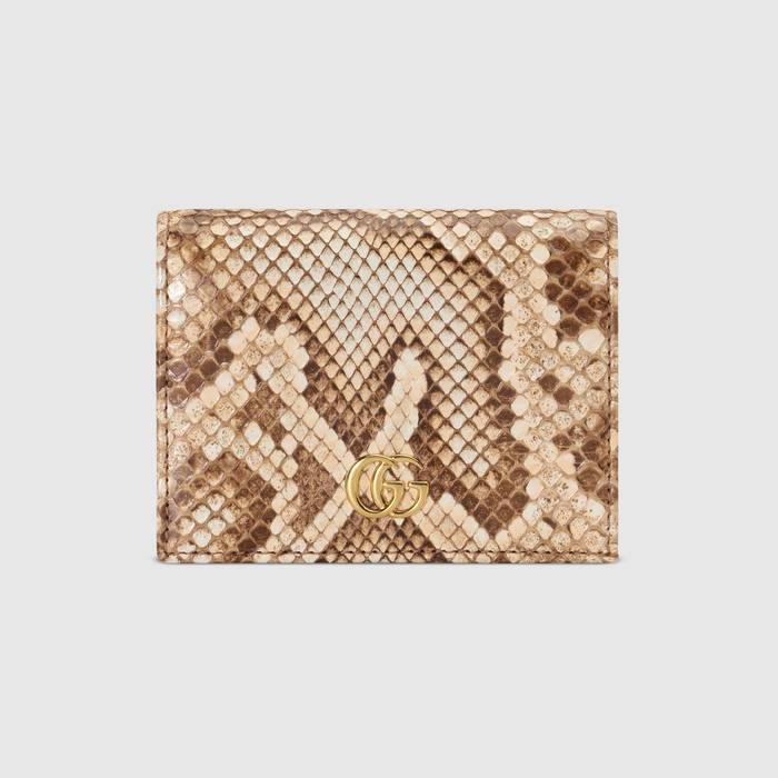 유럽직배송 구찌 GUCCI Gucci GG Marmont python card case wallet 456126LZLIG8169