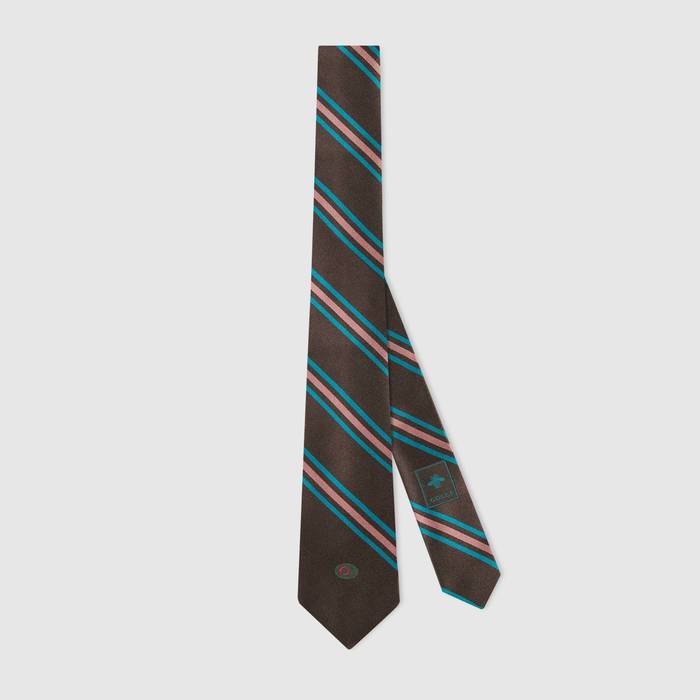 유럽직배송 구찌 GUCCI Gucci Silk tie with Interlocking G Web 6120394E0022572