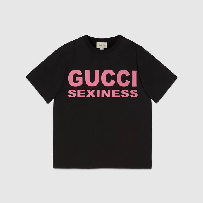 유럽직배송 구찌 GUCCI Gucci - Men&#039;s Gucci Sexiness print oversize T-shirt 616036XJCK11024