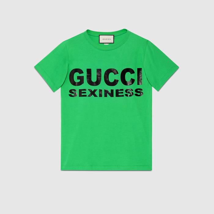 유럽직배송 구찌 GUCCI Gucci - Women&#039;s Gucci Sexiness print T-shirt 623608XJCLE3005