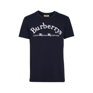 유럽직배송 버버리 아카이브 로고 코튼 티셔츠 네이비 BURBERRY ARCHIVE LOGO COTTON T-SHIRT 80029541