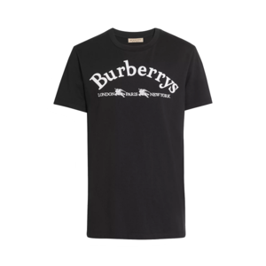 유럽직배송 버버리 아카이브 로고 코튼 티셔츠 블랙 BURBERRY ARCHIVE LOGO COTTON T-SHIRT 80040521