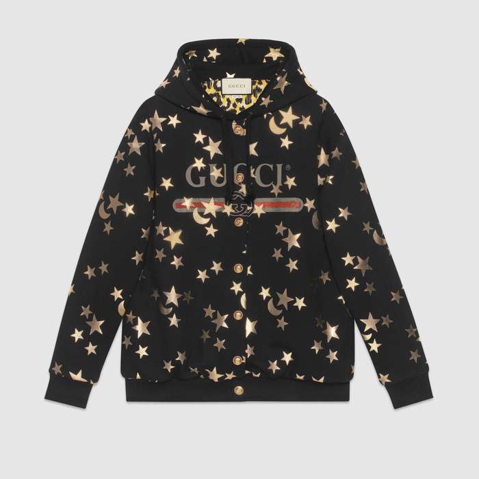 유럽직배송 구찌 GUCCI Sweatshirt with stars and moon print 581186XJBK51082