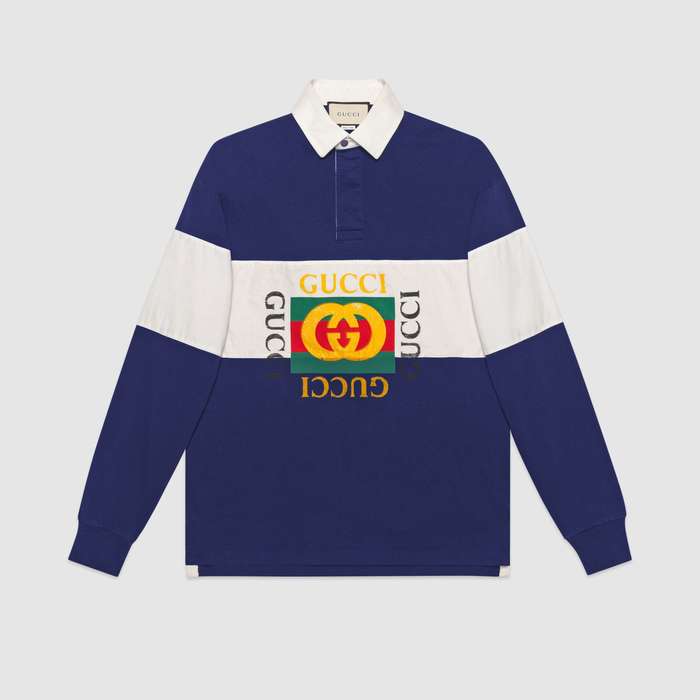 유럽직배송 구찌 GUCCI Oversize cotton polo with Gucci logo 545800XJAG94594