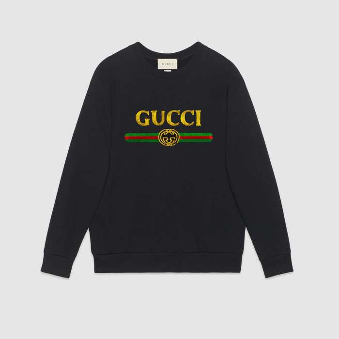 유럽직배송 구찌 GUCCI Oversize sweatshirt with Gucci logo 469250XJASL1226