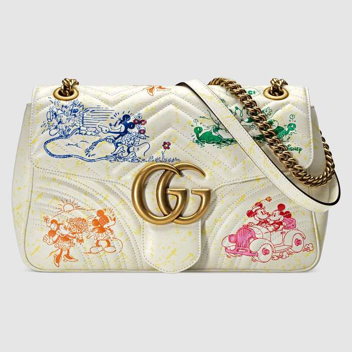 유럽직배송 구찌 GUCCI Online Exclusive Disney x Gucci GG Marmont medium shoulder bag 4434961TSAM9191
