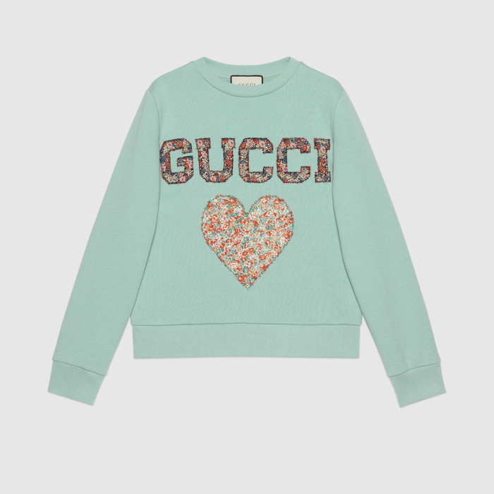 유럽직배송 구찌 GUCCI Gucci - Gucci Liberty sweatshirt with patches 623450XJC0D3464