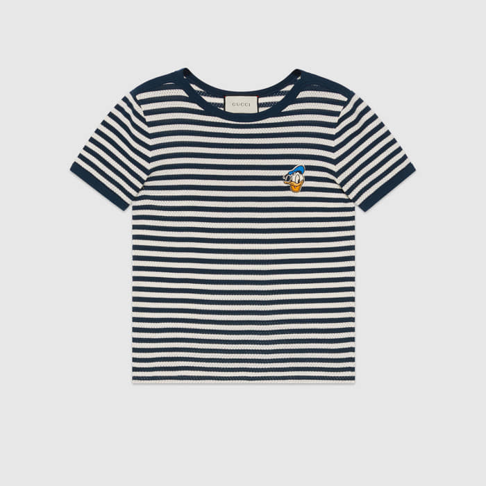 유럽직배송 구찌 GUCCI Gucci Striped T-shirt with Donald Duck 645312XJC984384