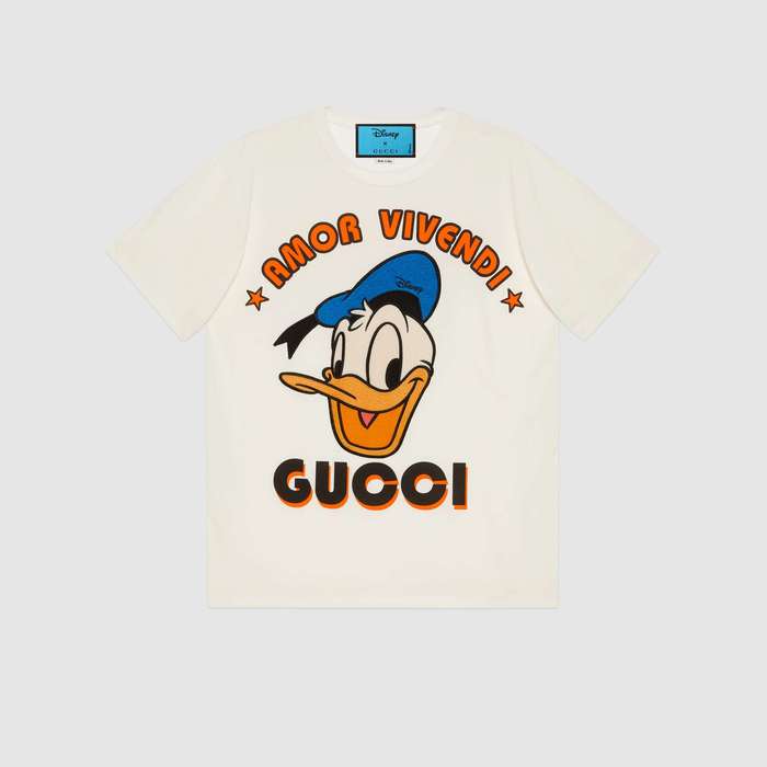 유럽직배송 구찌 GUCCI Gucci - Disney x Gucci Donald Duck T-shirt 615044XJDBJ9088