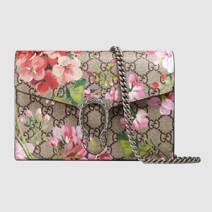 유럽직배송 구찌 GUCCI Gucci Dionysus Blooms print mini chain bag 401231KU2AN8693