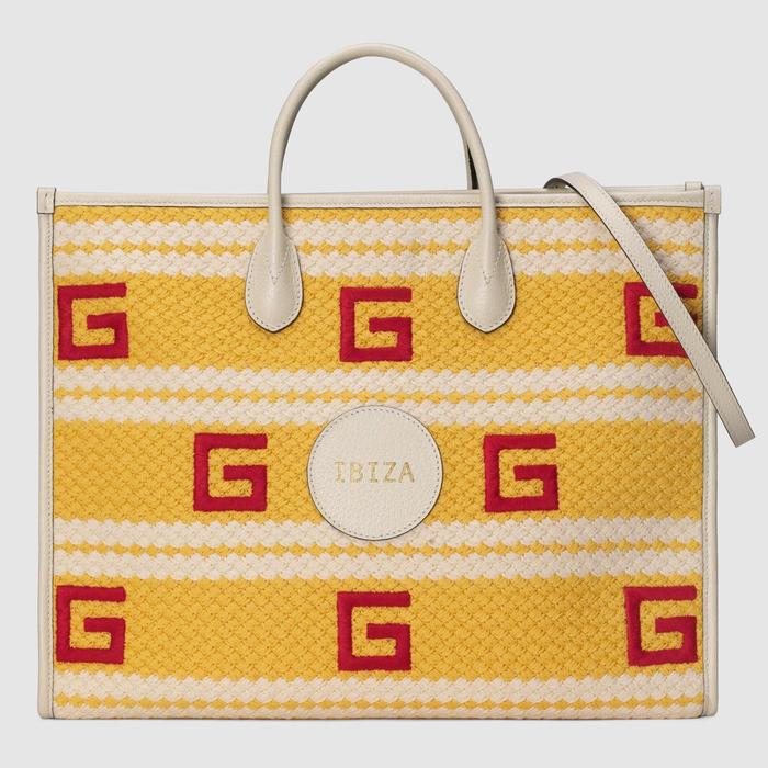 유럽직배송 구찌 GUCCI Gucci Ibizia striped tote bag 663709JFIWG7790