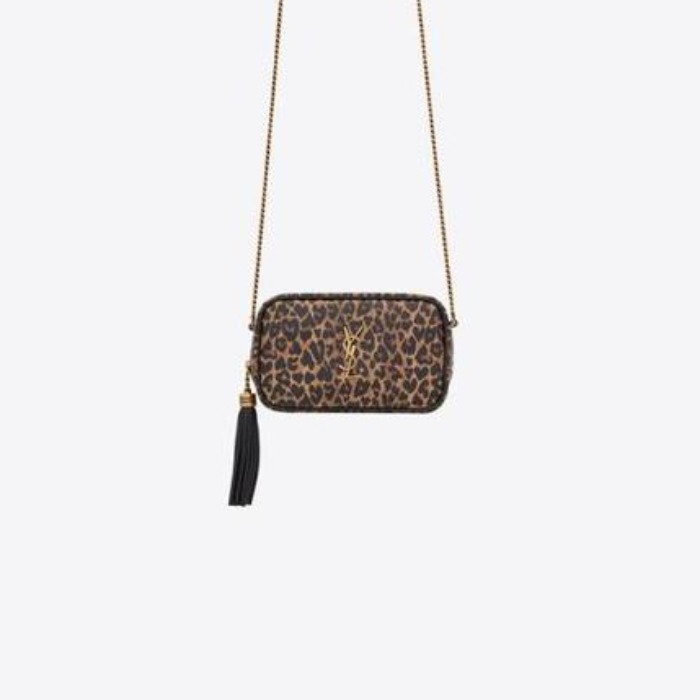 유럽직배송 입생로랑 SAINT LAURENT lou mini bag in heart-shaped leopard-print leather 6125632QJ1J2679