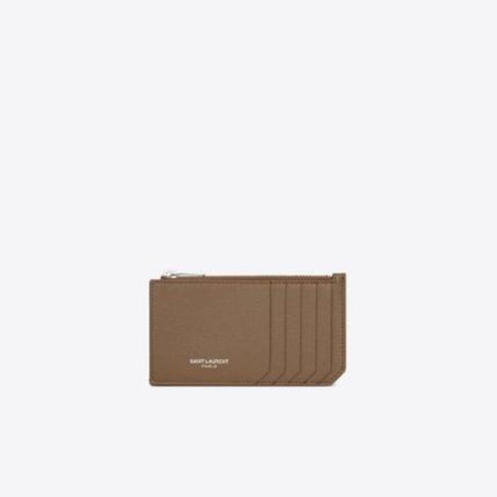 유럽직배송 입생로랑 카드케이스 SAINT LAURENT fragments zipped card case in grain de poudre-embossed leather 609362BTY0N2154