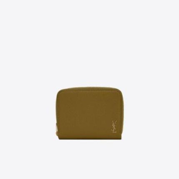 유럽직배송 입생로랑 SAINT LAURENT tiny monogram compact zip-around wallet in grained calfskin 66893615B0W2423