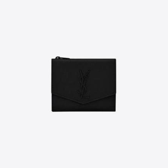 유럽직배송 입생로랑 업타운 지갑 SAINT LAURENT uptown compact wallet in grain de poudre embossed leather 5822961GF0U1000