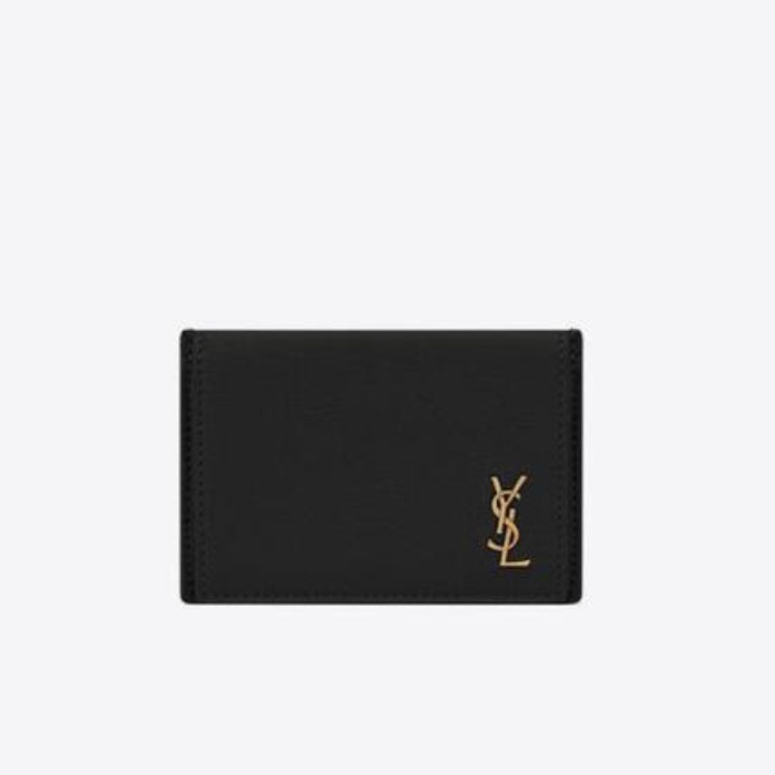유럽직배송 입생로랑 SAINT LAURENT tiny monogram card case in grained leather 63526415B0W1000