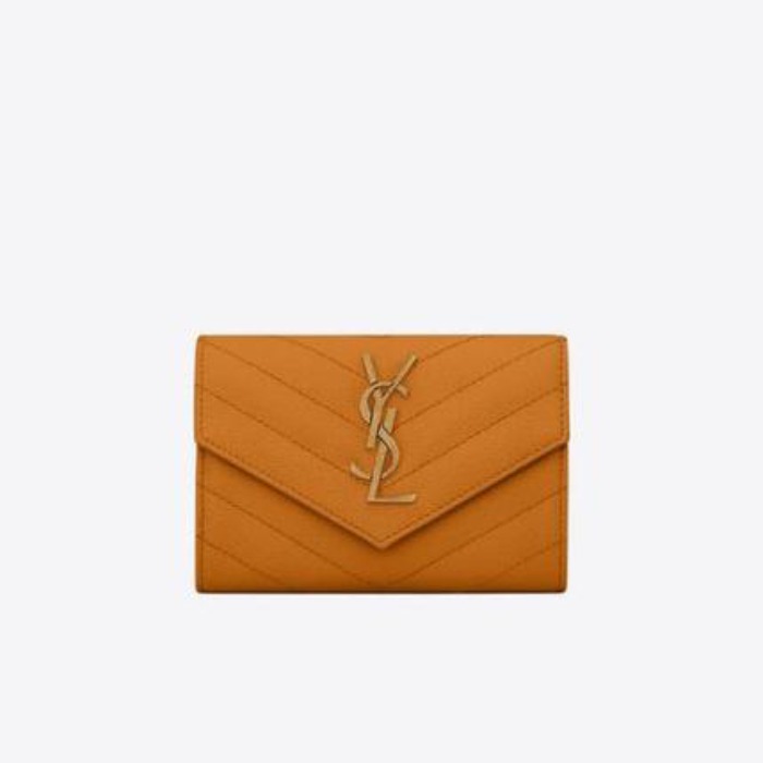 유럽직배송 입생로랑 SAINT LAURENT monogram small envelope wallet in grain de poudre embossed leather 414404BOW077608