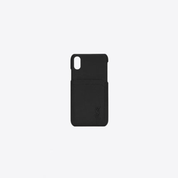 유럽직배송 입생로랑 SAINT LAURENT MONOGRAM iPhone X case in grain de poudre embossed leather 535312BTY0U1000