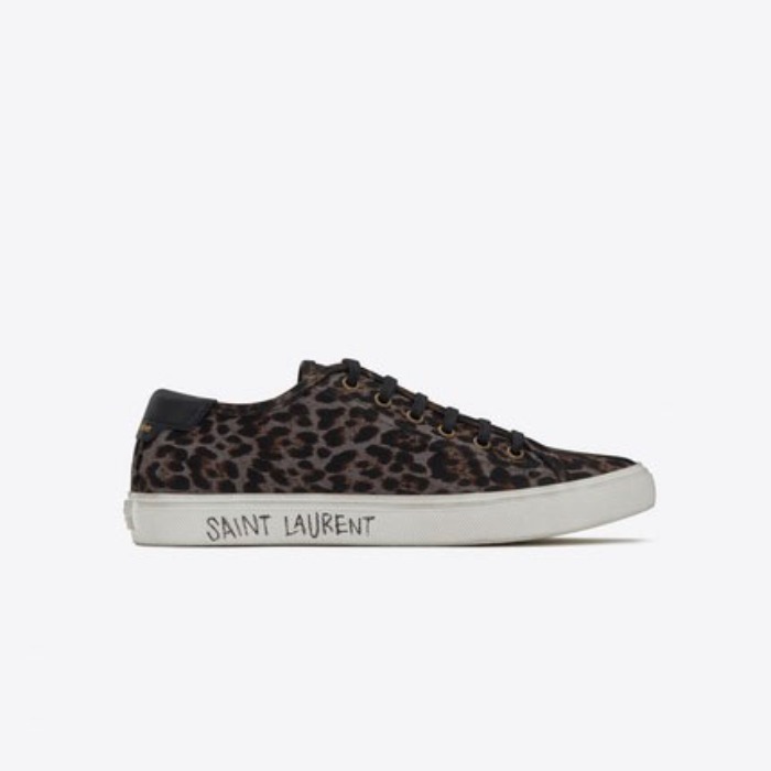 유럽직배송 입생로랑 SAINT LAURENT MALIBU sneakers in leopard-print canvas and leather 6064461ZB101740