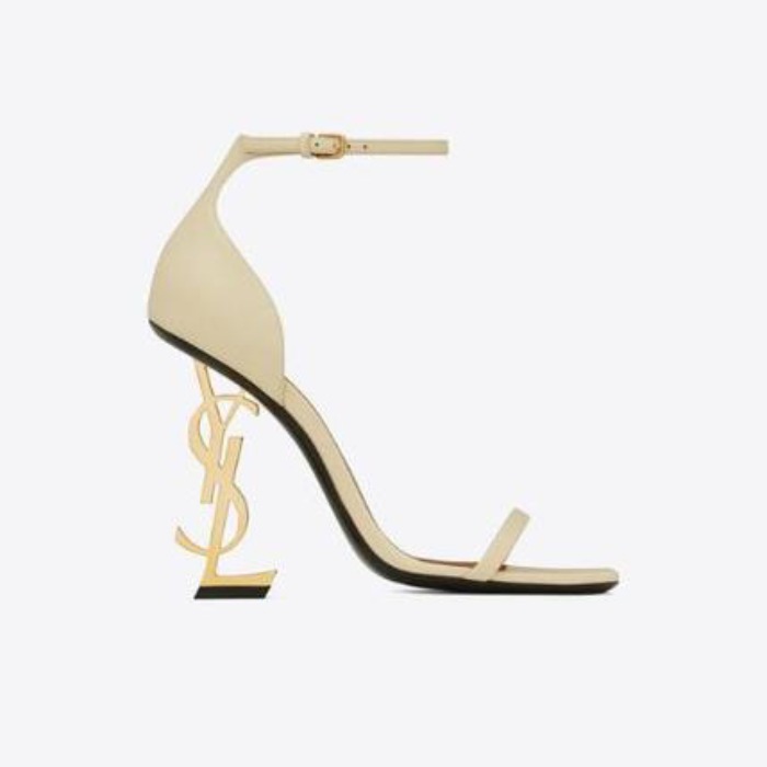 유럽직배송 입생로랑 SAINT LAURENT opyum sandals in smooth leather with a gold-tone heel 5576622W7DD1543