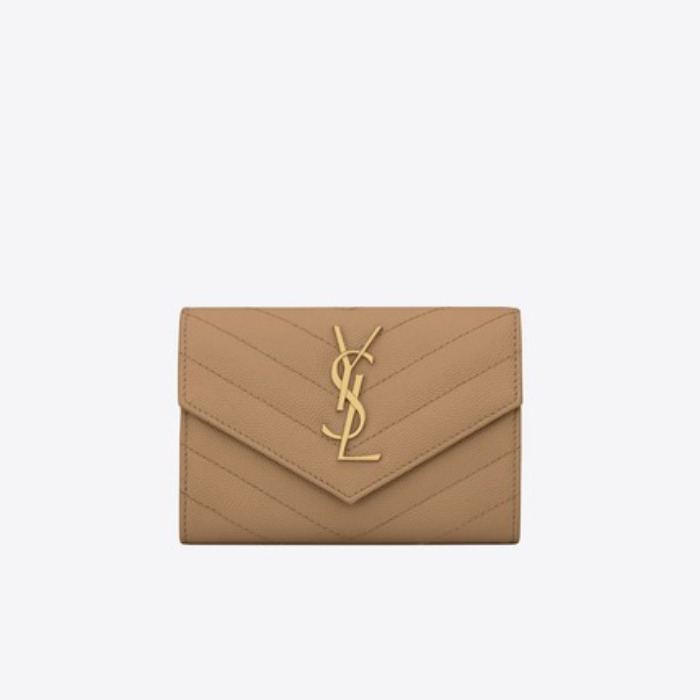 유럽직배송 입생로랑 SAINT LAURENT Small monogram envelope wallet in grain de poudre embossed leather 414404BOW012643