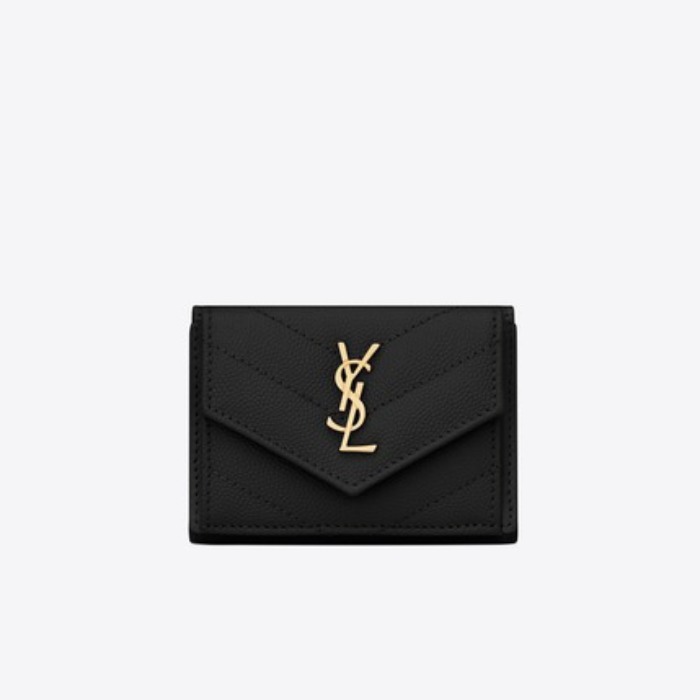 유럽직배송 입생로랑 SAINT LAURENT monogramme tiny wallet in grain de poudre embossed leather 505118BOWA11000
