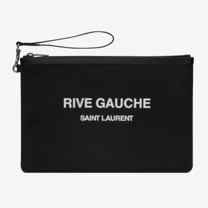 유럽직배송 입생로랑 SAINT LAURENT RIVE GAUCHE zippered pouch in bias canvas  56572296NAE1070