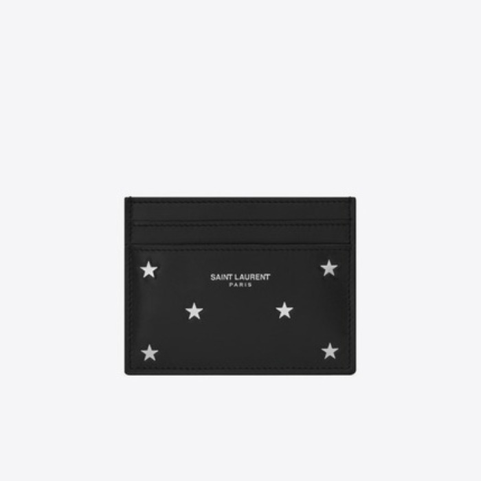유럽직배송 입생로랑 SAINT LAURENT Card case in smooth leather embossed with little stars  3759460O7GN1054