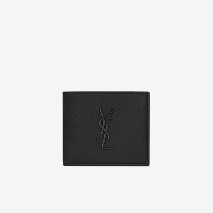 유럽직배송 입생로랑 SAINT LAURENT MONOGRAM EAST/WEST wallet with card case in grain de poudre embossed leather 604011BTY0U1000