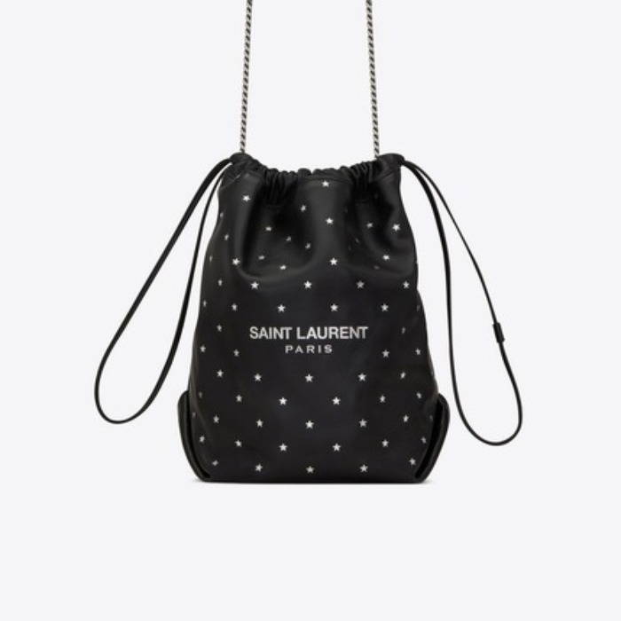 유럽직배송 입생로랑 SAINT LAURENT TEDDY bucket bag in lambskin embossed with little stars 5384470YPOE1054