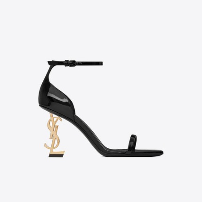 유럽직배송 입생로랑 SAINT LAURENT OPYUM Sandals in patent leather with a gold-toned heel  5576790NPKK1000