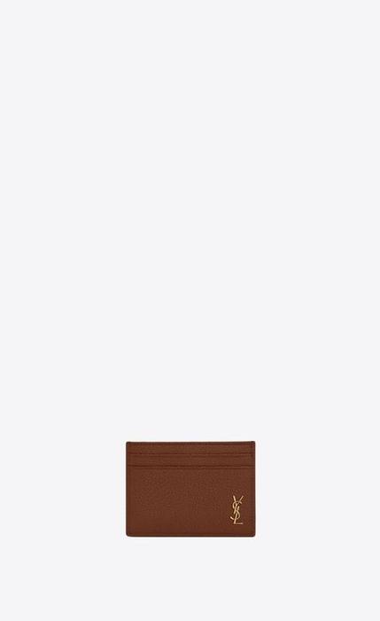 유럽직배송 입생로랑 카드케이스 SAINT LAURENT tiny monogram credit card case in grained leather 607603DTI0W2126