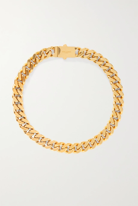 유럽직배송 생로랑 SAINT LAURENT Gold- and silver-tone necklace 32027475399233445