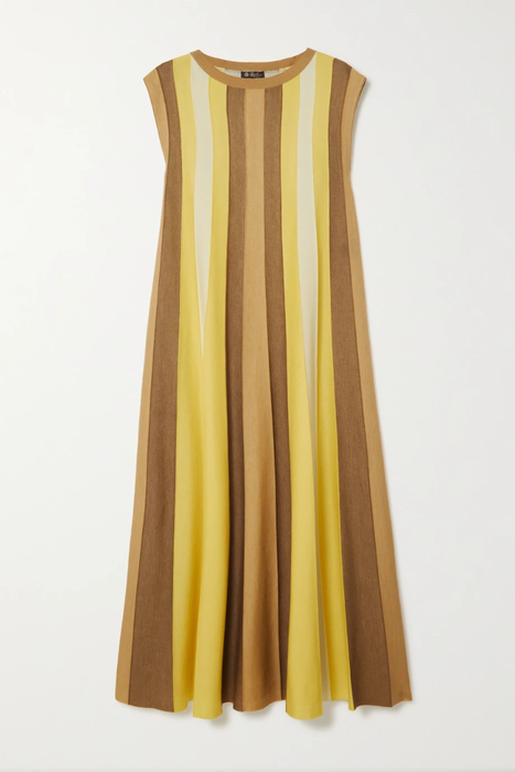 유럽직배송 로로피아나 원피스 LORO PIANA Edinburgh striped cashmere and silk-blend maxi dress 25185454455996705