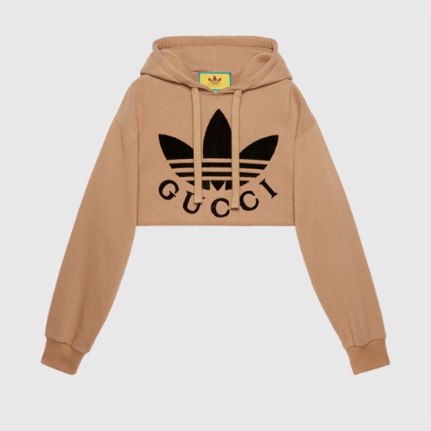 유럽직배송 구찌 GUCCI adidas x Gucci cropped sweatshirt 688196XJEDA2184