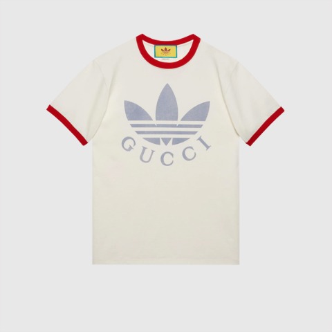 유럽직배송 구찌 티셔츠 GUCCI adidas x Gucci cotton jersey T-shirt 702612XJEB19095