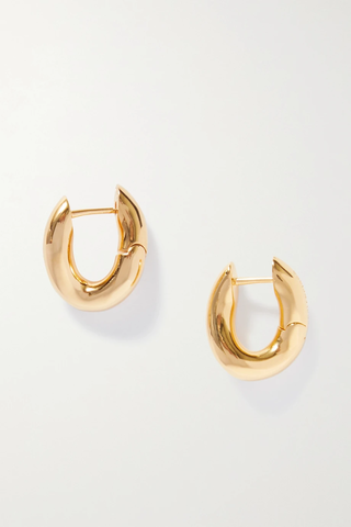 유럽직배송 발렌시아가 귀걸이 BALENCIAGA Loop XXS gold-tone hoop earrings 38063312418642162