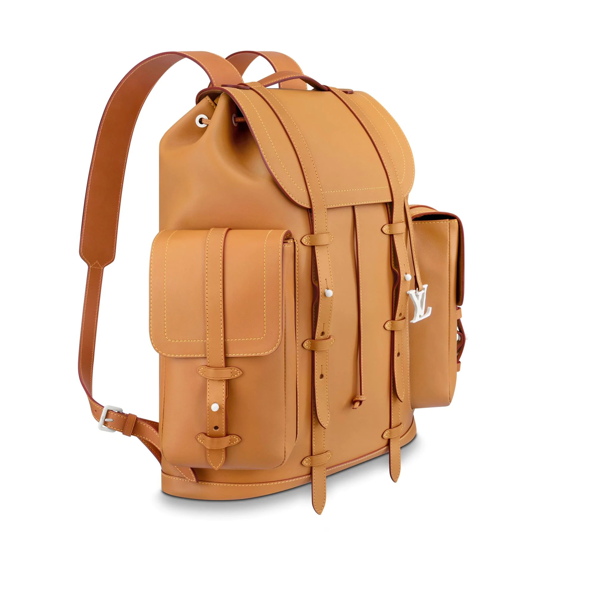 Sold at Auction: Louis Vuitton Tan Vachetta Leather Christopher GM Backpack  Condition: 2 17.5 Wi