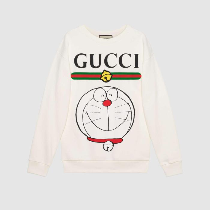 유럽직배송 구찌 GUCCI Gucci - Doraemon x Gucci cotton sweatshirt 617964XJDIK9095