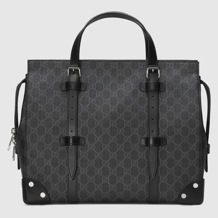 유럽직배송 구찌 GUCCI Gucci GG tote bag with leather details 626356HUHFN1000