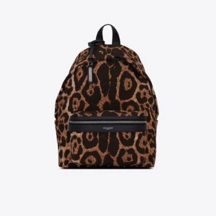 유럽직배송 입생로랑 SAINT LAURENT city mini backpack in leopard-print canvas 6506172QL3E2094