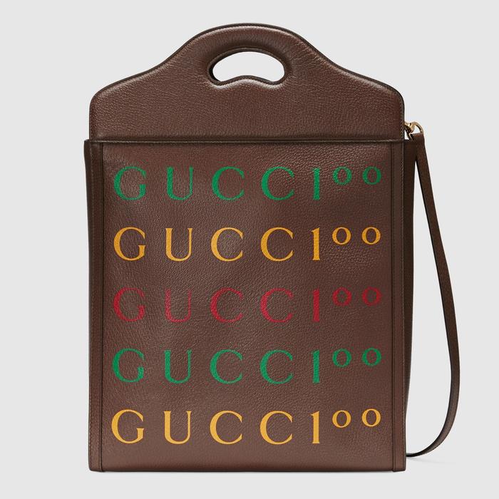유럽직배송 구찌 GUCCI Gucci - Gucci 100 medium tote bag 676312ULGAG2592