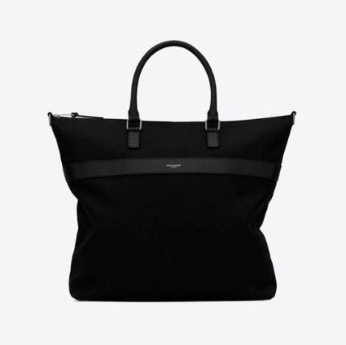 유럽직배송 입생로랑 SAINT LAURENT city shopping bag in canvas and leather 649642GIV6F1000