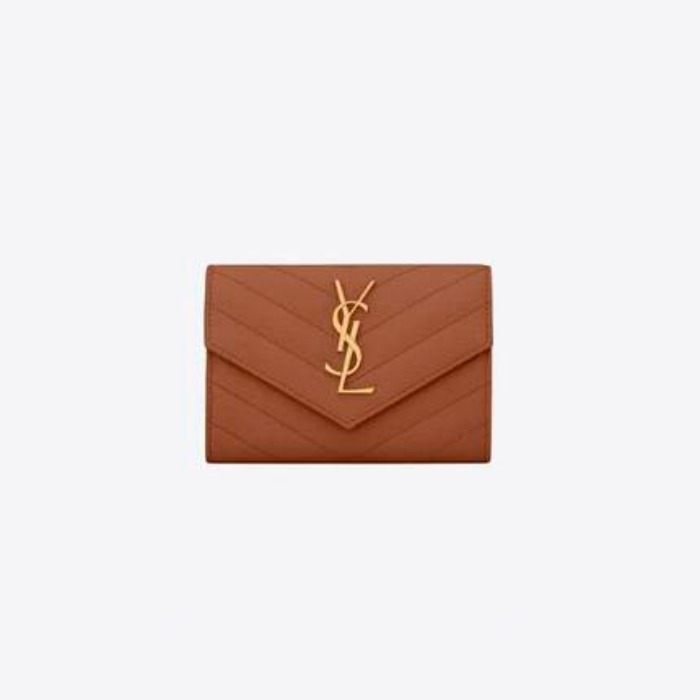 유럽직배송 입생로랑 SAINT LAURENT monogram small envelope wallet in grain de poudre embossed leather 414404BOW012516