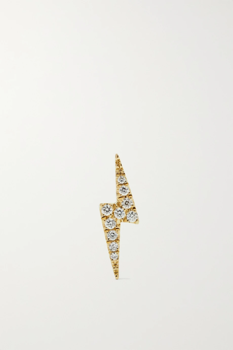 유럽직배송 MARIA TASH Lightning Bolt 18-karat gold emerald single earring 22831760541431542