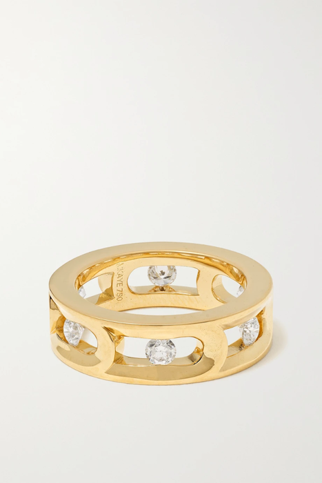 유럽직배송 MELISSA KAYE Kira 18-karat gold diamond ring 32027475399491476